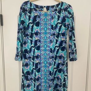 Lilly Pulitzer Size Small Alpaca Print Dress Like New